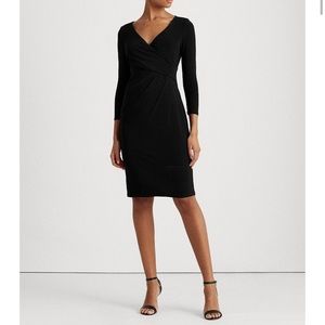 RALPH LAUREN black wrap dress